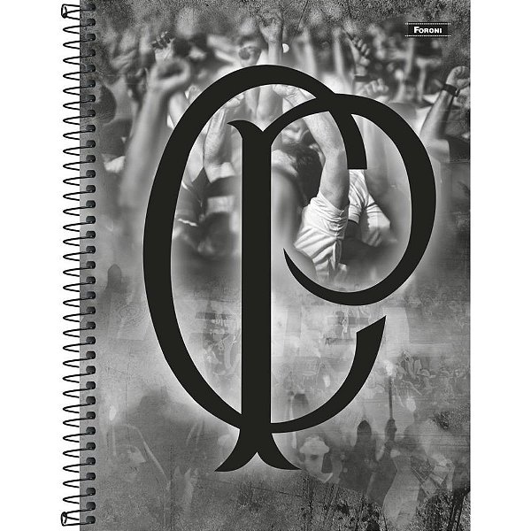 Caderno 01X1 Capa Dura Corinthians 80 Folhas - Pacote com 4 Unidades