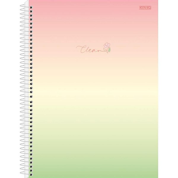 Caderno 01X1 Capa Dura Clean 80F PCT com 04
