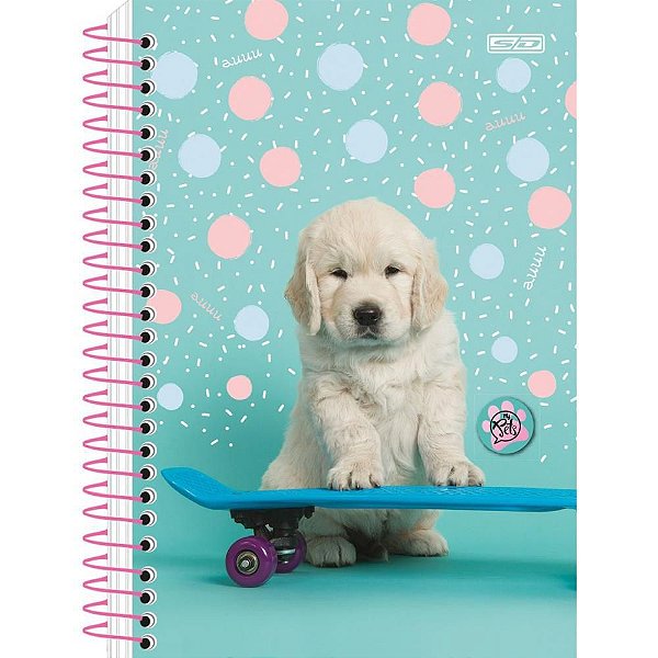 Caderneta Espiral Capa Dura MY PETS 80F PCT com 10