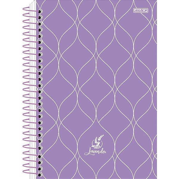Caderneta Espiral Capa Dura Lavender 80F PCT com 10