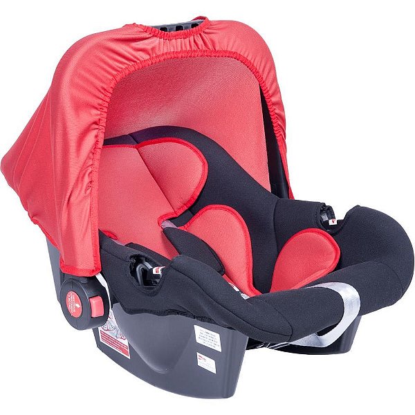 Cadeira de Segurança para Carro Bebê Conforto PRETO/VERMELHO - ATÉ 13KG