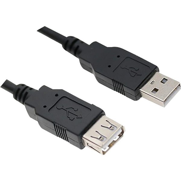 Cabo USB 2.0 AM X BM Macho X Fêmea 2 Metros