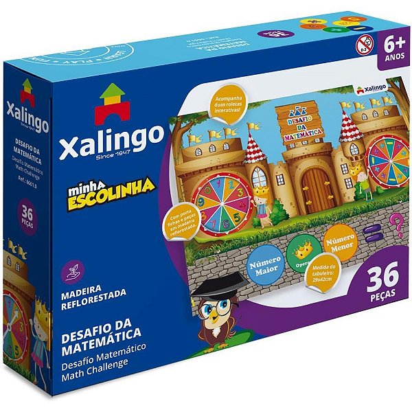 Brinquedo Pedagógico Desafio da Matematica 36 PCS
