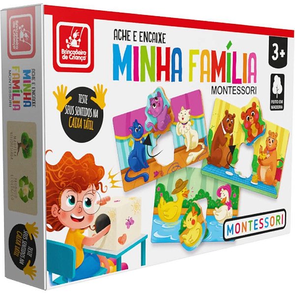 Brinquedo Pedagógico Madeira ACHE e Encaixe