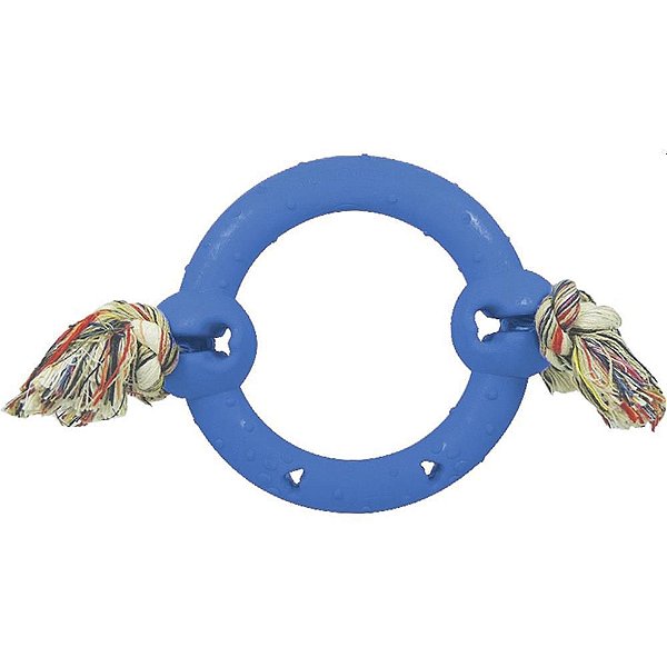 Brinquedo para PET ANEL Maciço com Corda Azul G