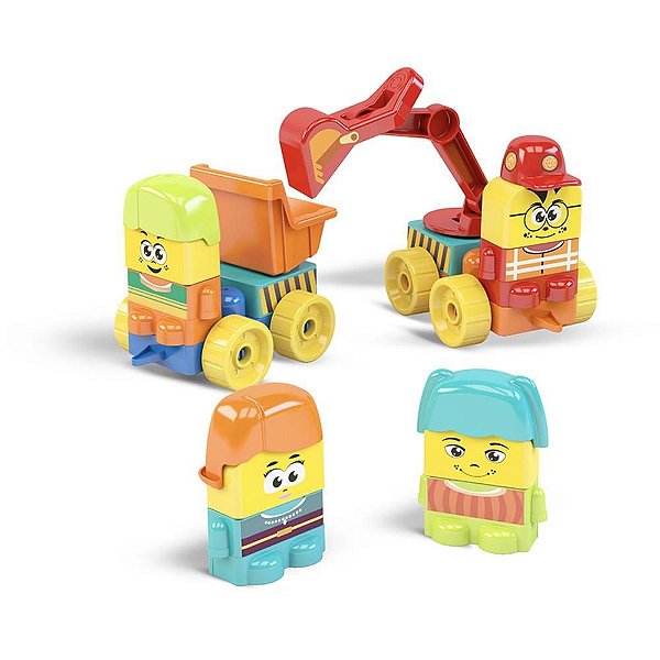 Brinquedo para Montar Familia Blocolândia 26 PCS