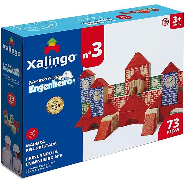 Brinquedo de Montar Brincando de Engenheiro - 73 Peças