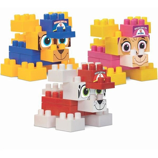 Brinquedo para Montar Brigada BABY DOG 16 Peças Sortido