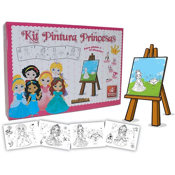 Brinquedo para Colorir Princesas BABY com 04 Telas