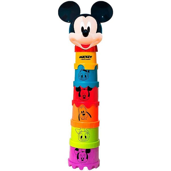 Brinquedo para Bebê Mickey Copinho de Empilhar