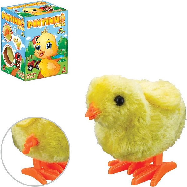 Brinquedo para Bebê Animal Pintinho a Corda