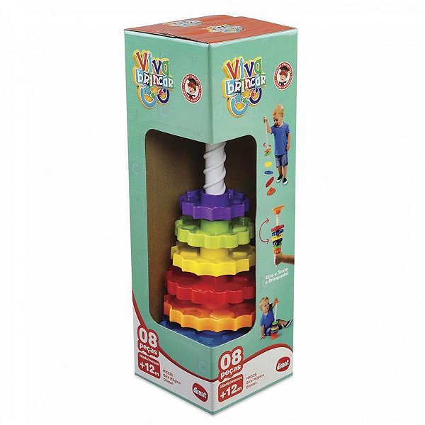 Brinquedo Educativo Giro Mágico 08 Peças