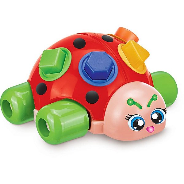 Brinquedo Educativo BABY Joaninha Encaixe de Formas