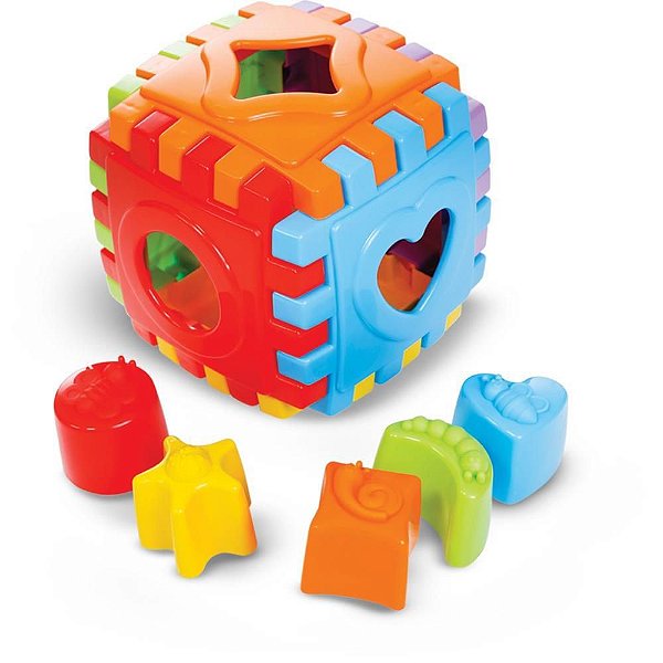Brinquedo Educativo BABY Cube com Blocos Coloridos