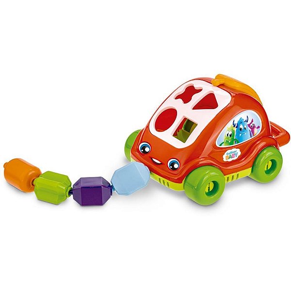 Brinquedo Educativo BABY Carrinho Encaixe de Forma