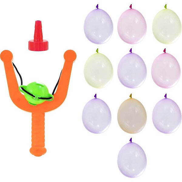 Brinquedo Diverso Water Balloon Estilingue - 10 Bexigas