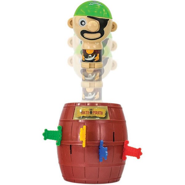 Brinquedo Diverso Salta Pirata com Roleta de Micos