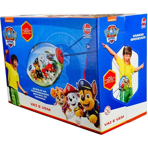 Brinquedo Vai e VEM Patrulha Canina