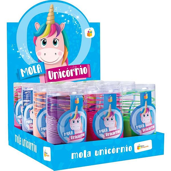 Brinquedo Diverso Mola Mania Unicórnio Sortidos Pacote com 12