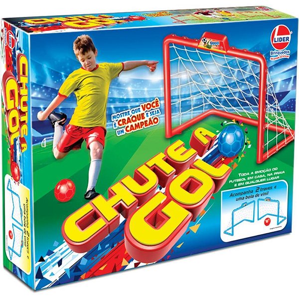 Brinquedo Diverso Chute a GOL - 2 Traves e Bola de Vinil
