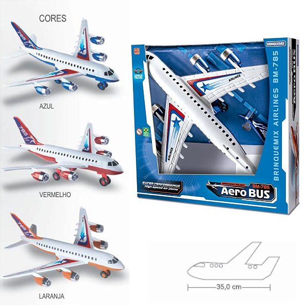 Brinquedo Avião Aerobus Concept 33CM