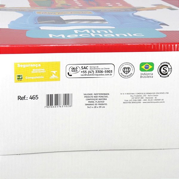 Brincando de Profissões Mini Mechanic – Bancada de Ferramentas Infantil