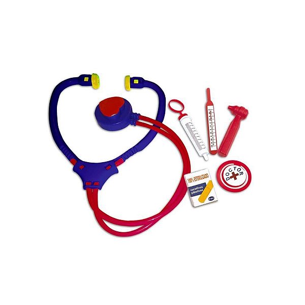 Brincando de Profissões Maleta Doutor Azul KIT Médico Infantil