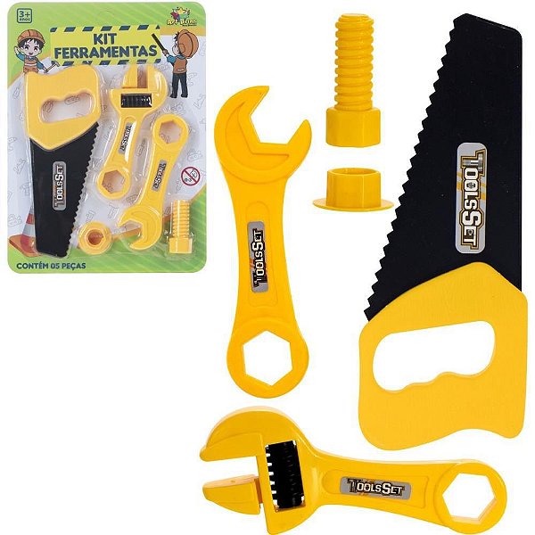 Brincando de Profissões KIT Ferramenta com 6 Peças