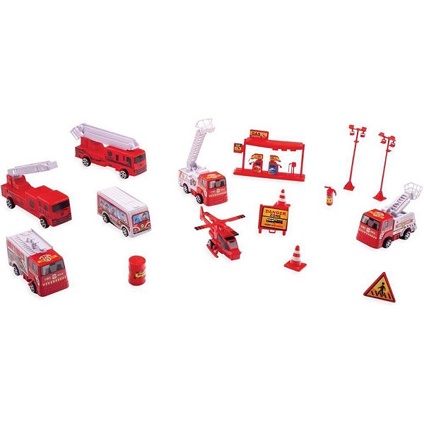 Brincando de Profissões KIT Esquadrão Bombeiro Complet