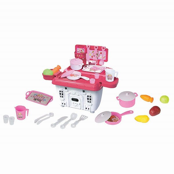 Brincando de Casinha Princesa CHEF 2 em 1 com Acessórios