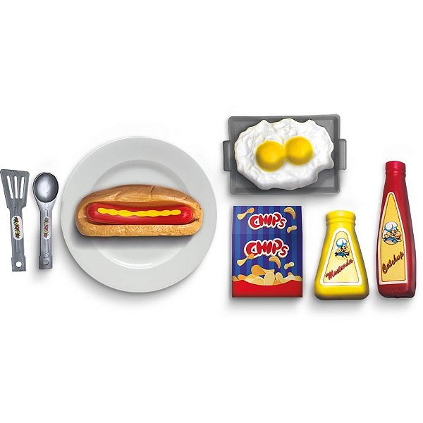 Brincando de Casinha HOT Dogueria com 9 Peças