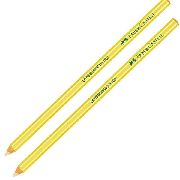 Borracha Lápis Ecolápis Amarelo Neon - Caixa com 12