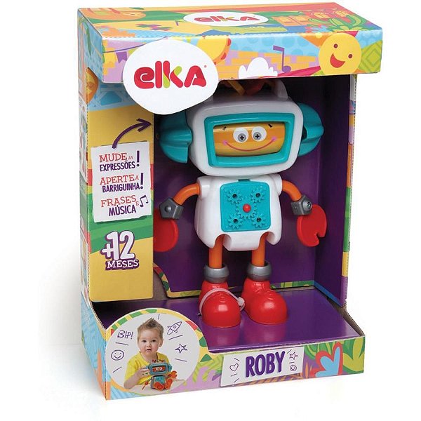 Boneco e Personagem ROBY Robô de Atividades