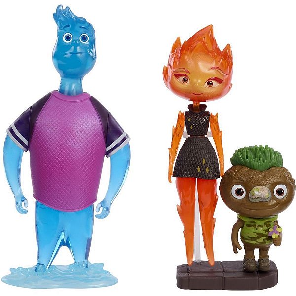 Boneco e Personagem Pixar Elementos 3-PACK