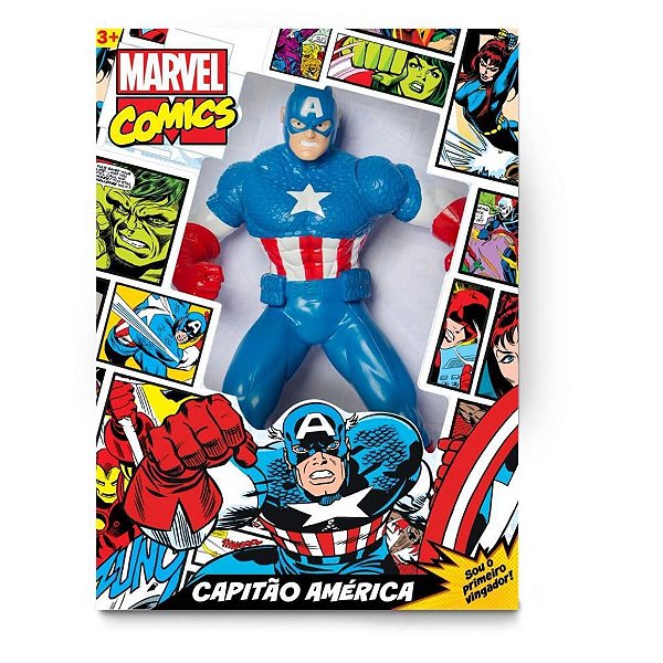 Boneco e Personagem Capitão America Comics 50CM