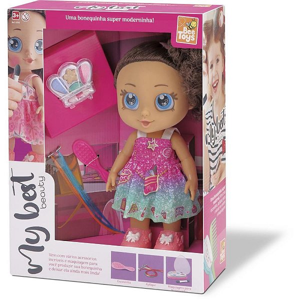 Boneca MY BEST Beauty com Maquiagem e Acessórios