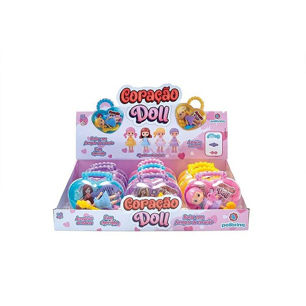 Boneca Coração DOLL 9CM com Cherinho (S DPCOM 12
