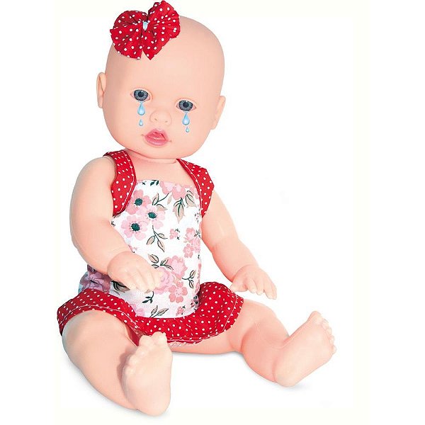 Boneca com Mecanismo Analu Toma Vacina com Acessórios