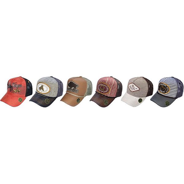 Boné Masculino Sortidos Country Pacote com 06