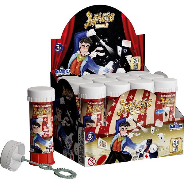Bolha de Sabão Magic Bubble 50ML Caixa com 12