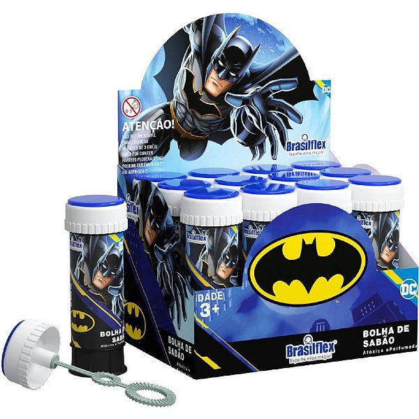 Bolha de Sabão Batman Clássico 60ML com Jogo – Caixa com 12 Unidades