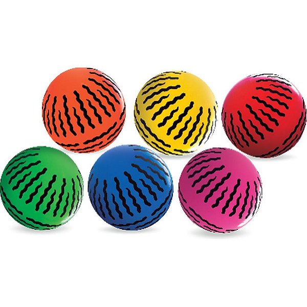 Bola Infantil Cobrinha Vinil Colorida N°8 Pacote com 12