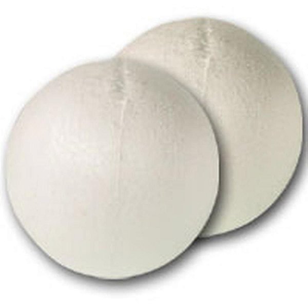 Bola de Isopor EPS 100MM - Pacote com 10 Unidades