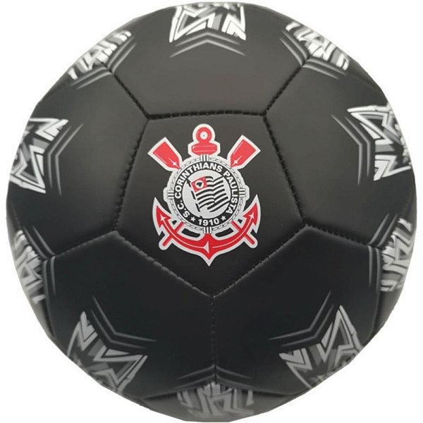 Bola de Futebol de Campo Corinthians TU ÉS Orgulho Nº 5 Preta