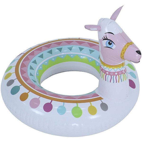 Bóia Inflável Lhama Gigante Circular - 55 CM