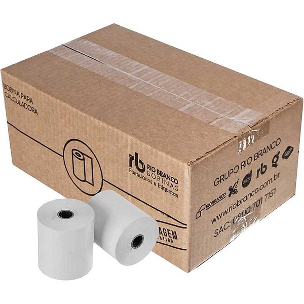 Bobina Térmica 57MMX40M Branca 48G Caixa com 30