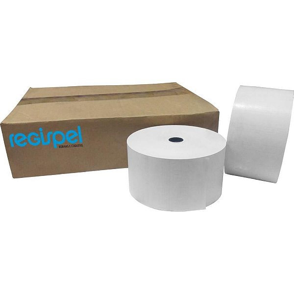 Bobina Térmica para Relógio Ponto 57MM X 150M Branca 48G - Caixa com 05 Unidades
