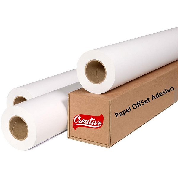 Bobina de Papel Adesivo para Plotter 500MM X 30M – 75G