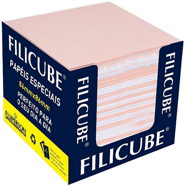 Bloco para Recado Filicube 8X8CM2 Cores