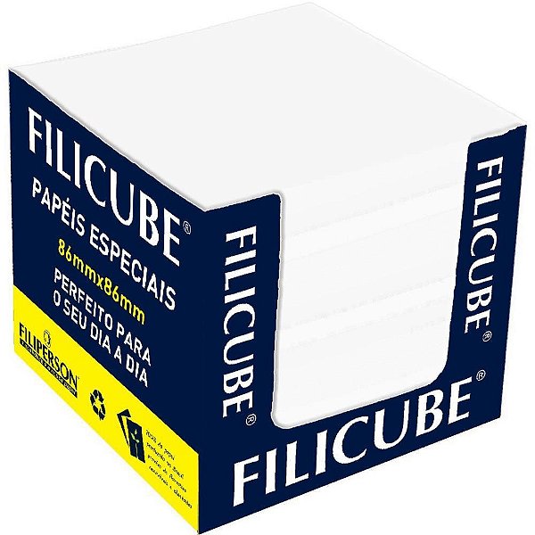 Bloco para Recado Filicube 86X86X80 85G 700 Folhas Branco